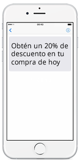 Plataforma sms icono celular 