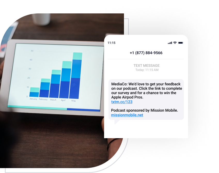 monetize a podcast with sms