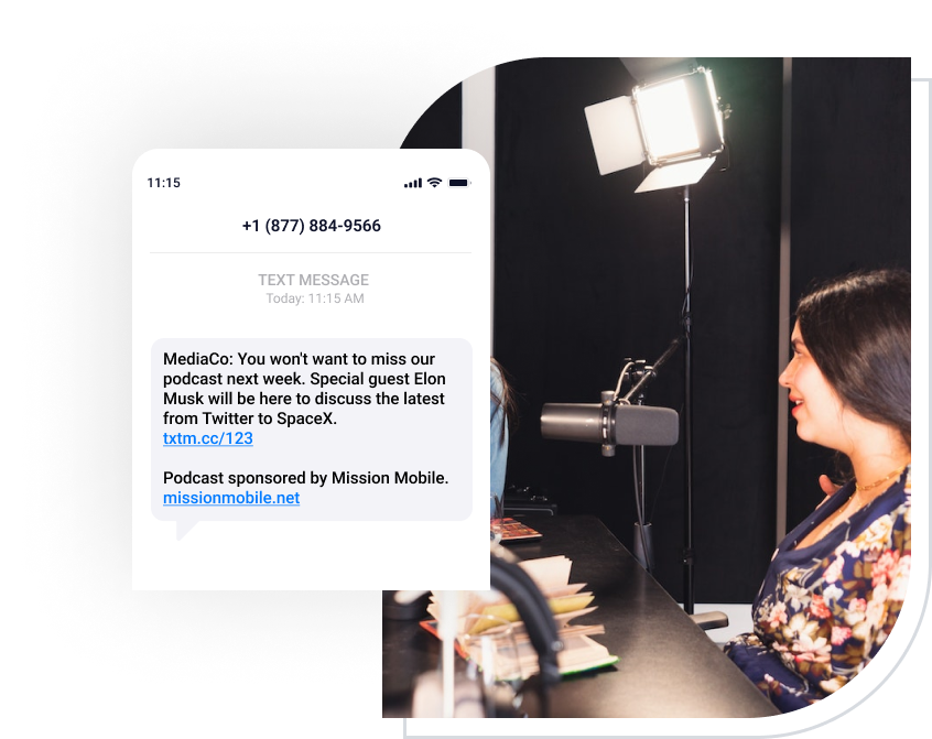 new podcast alert using sms