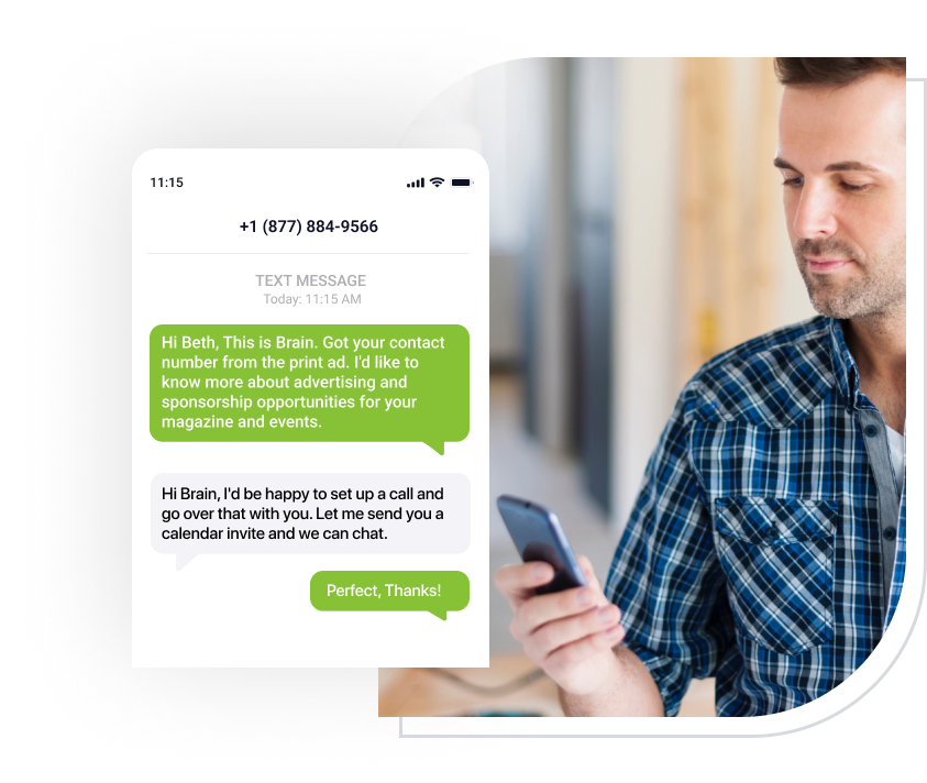 sms lead generation for trade magazines