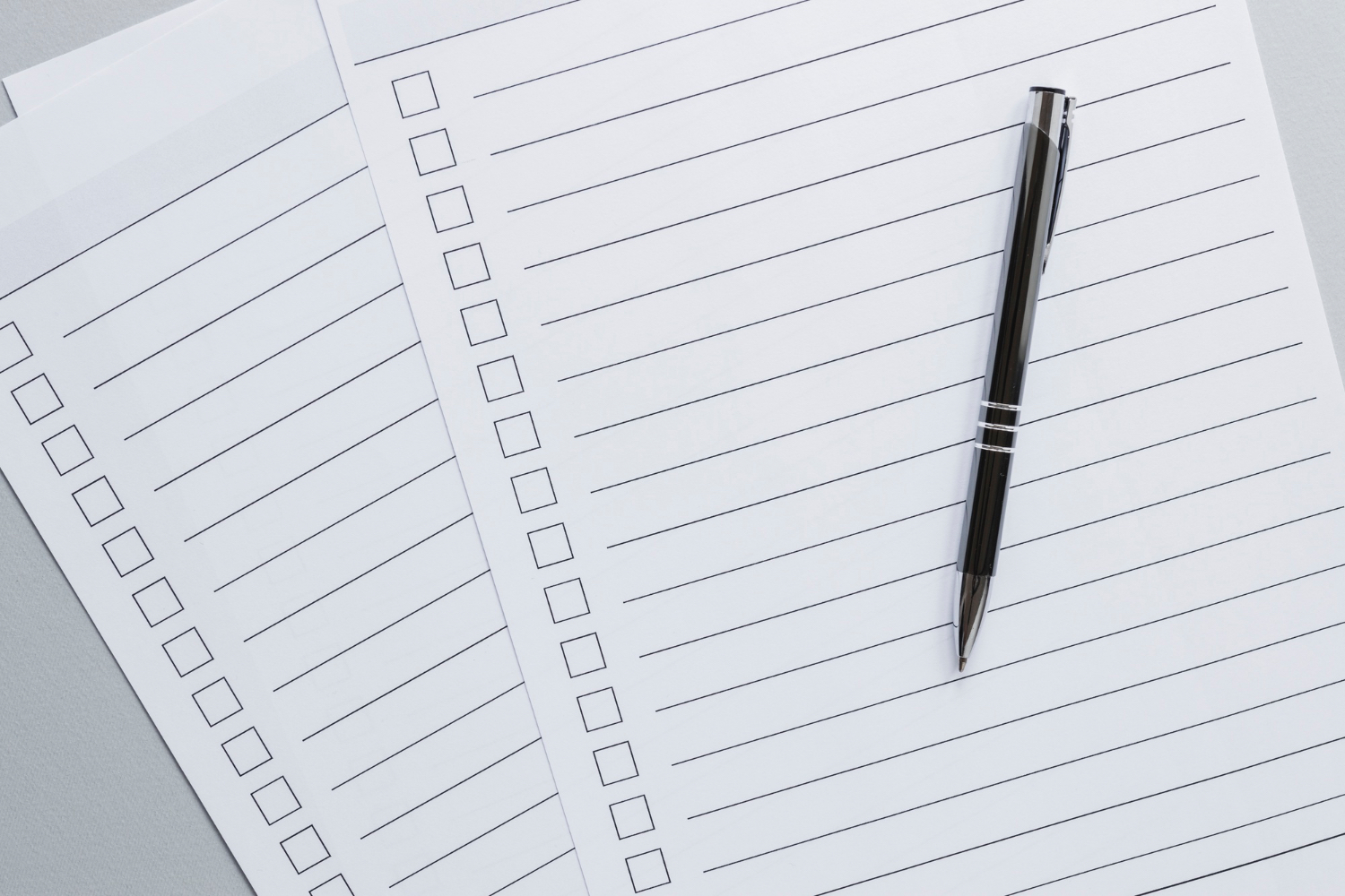 pen and paper email signup